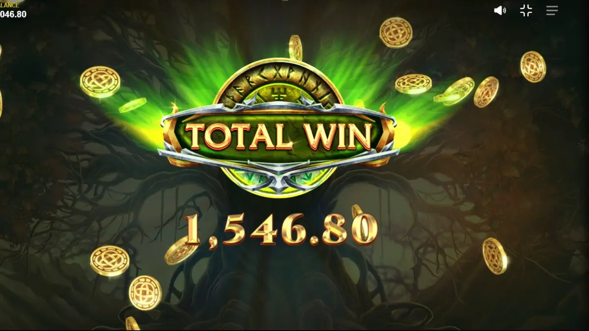 Giao diện trò chơi slot Loki’s Descendants với các biểu tượng thần thoại Bắc Âu
